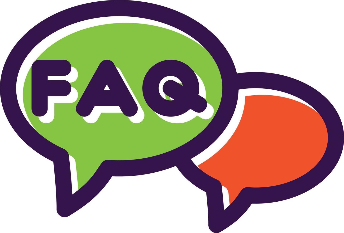 FAQ vector icoon ontwerp