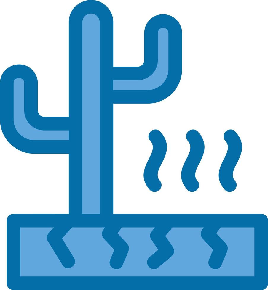 woestijn heet weer gevulde icoon vector