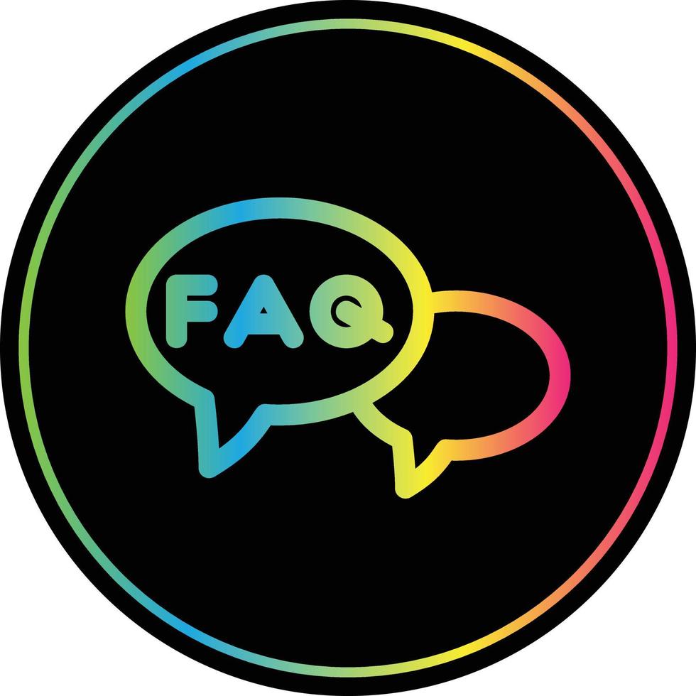 FAQ vector icoon ontwerp