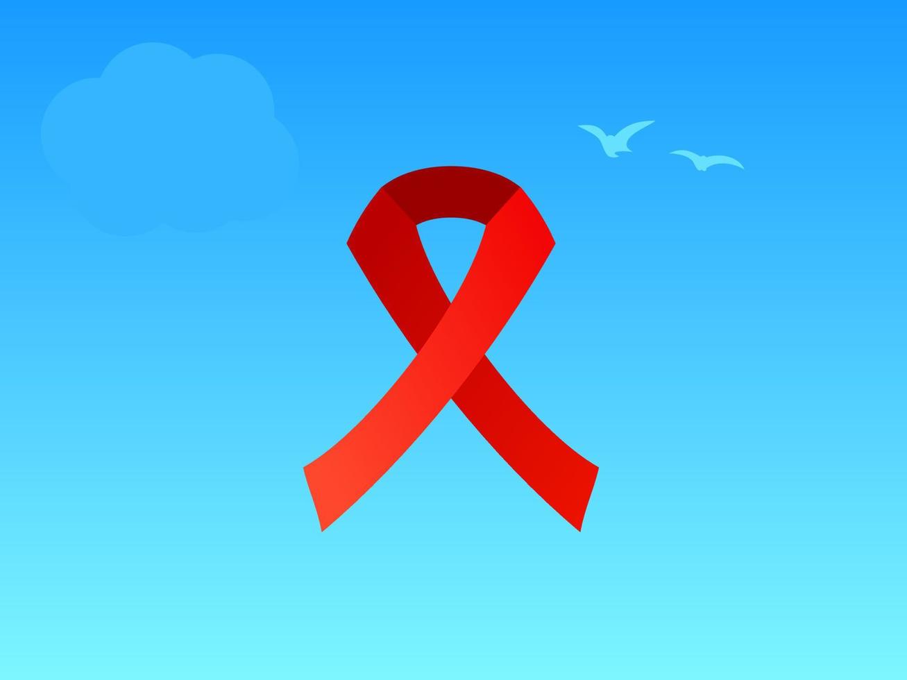 hiv AIDS vector illustratie vlak ontwerp