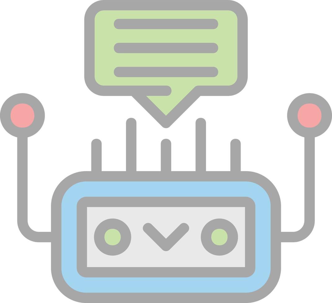 Chatbot vector icoon ontwerp