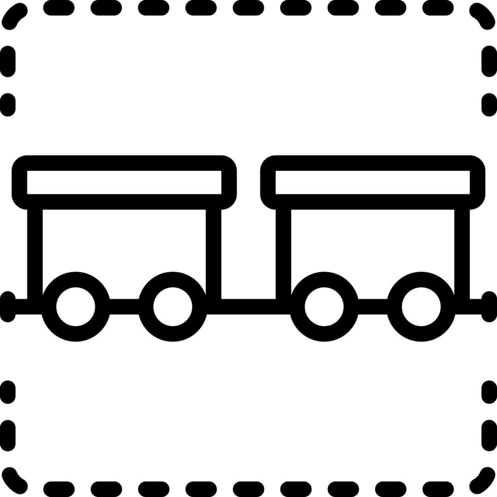 lijn icoon voor wagon vector
