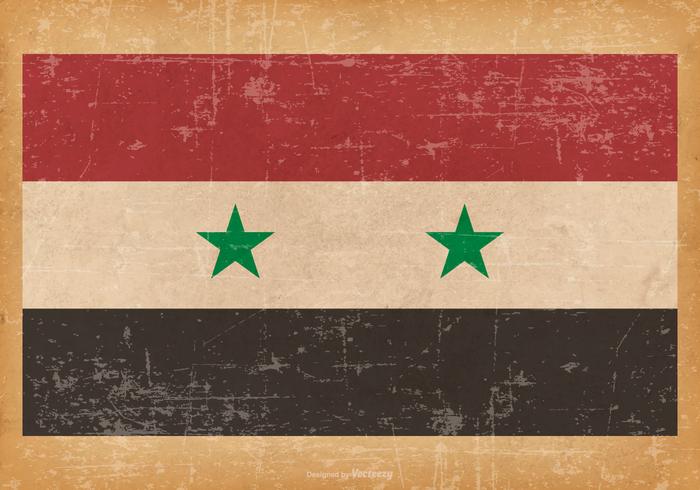 Grunge Vlag van Syrië vector