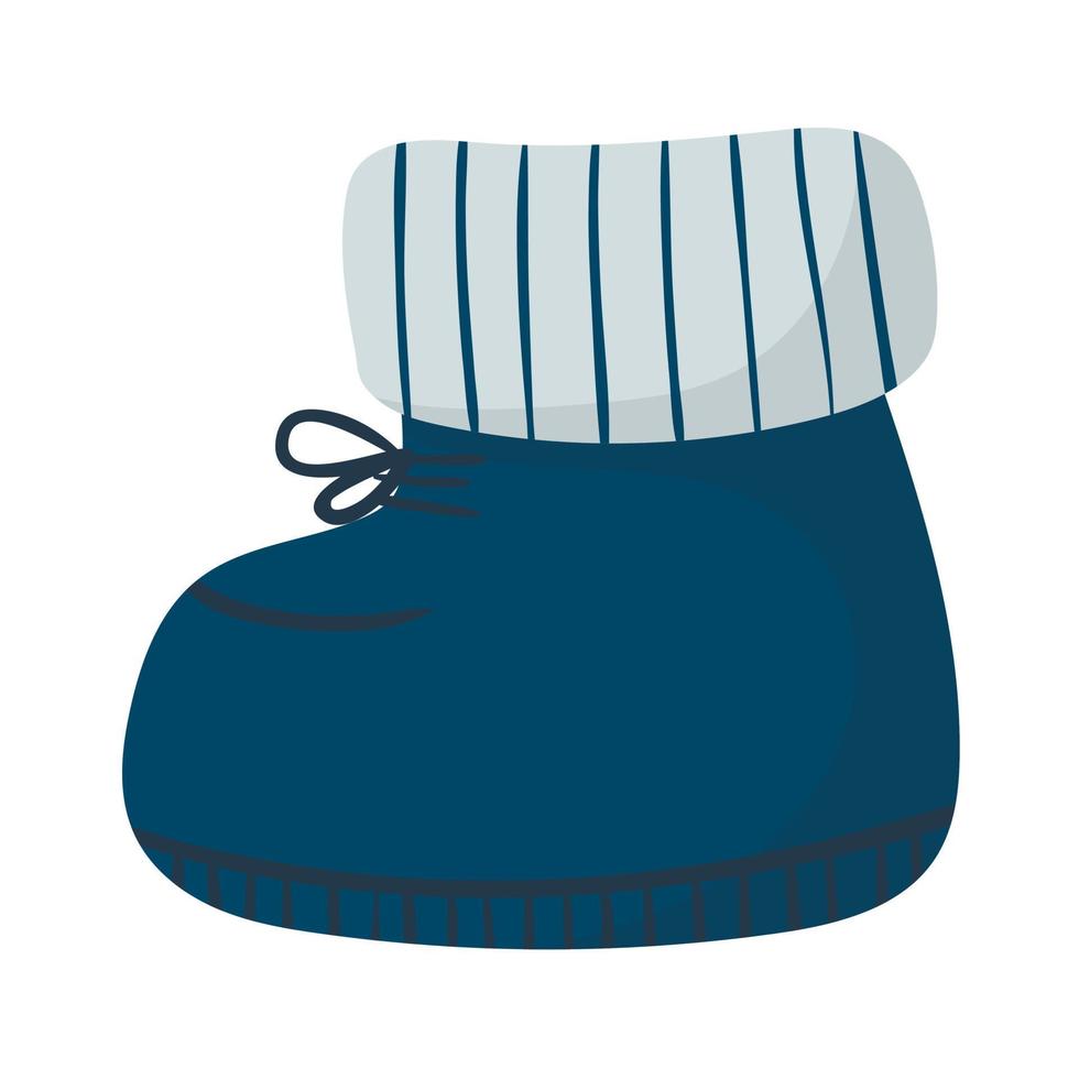 vector geïsoleerd tekenfilm illustratie van schattig baby slofjes schoenen.