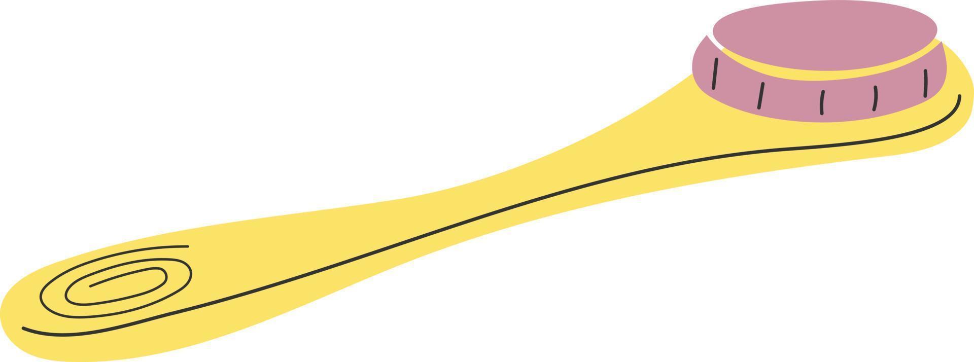 geel spa schrobber illustratie vector
