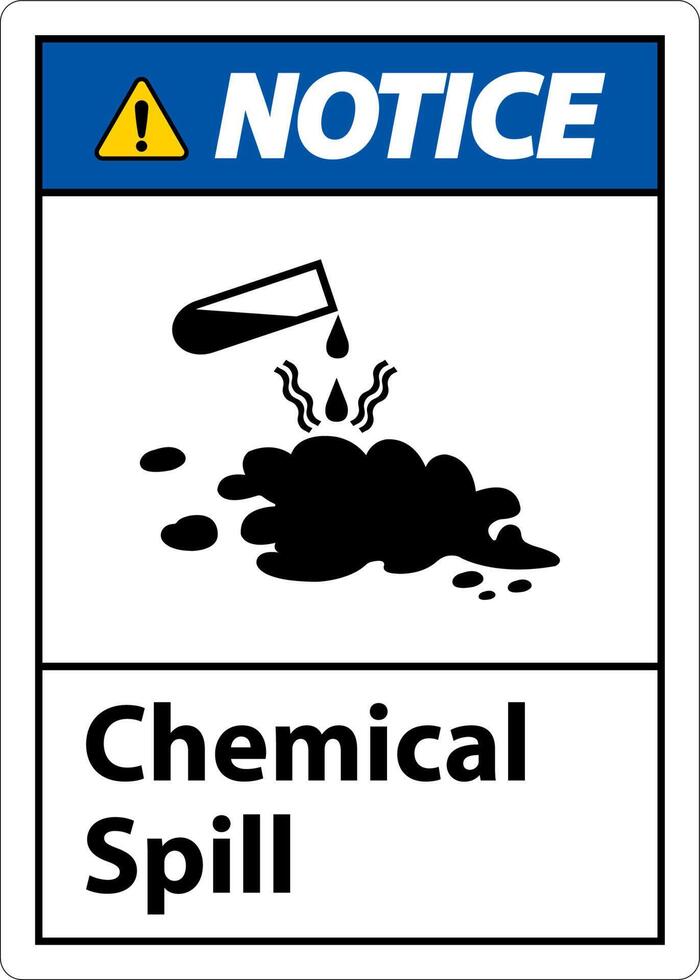 merk op chemisch morsen teken Aan wit achtergrond vector