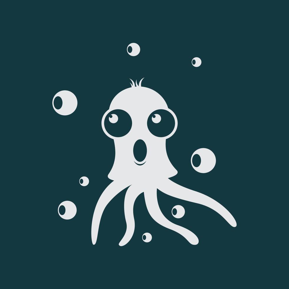 Octopus symbool vector icoon illustratie
