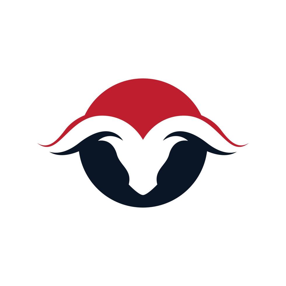 bull head logo afbeeldingen vector