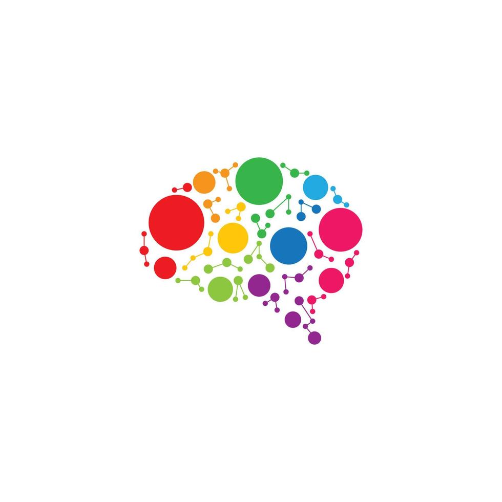 hersenen logo afbeeldingen vector