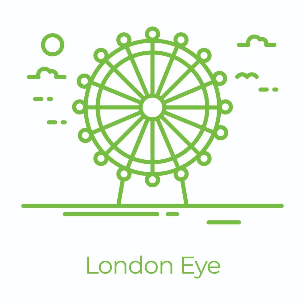 modieus Londen oog vector
