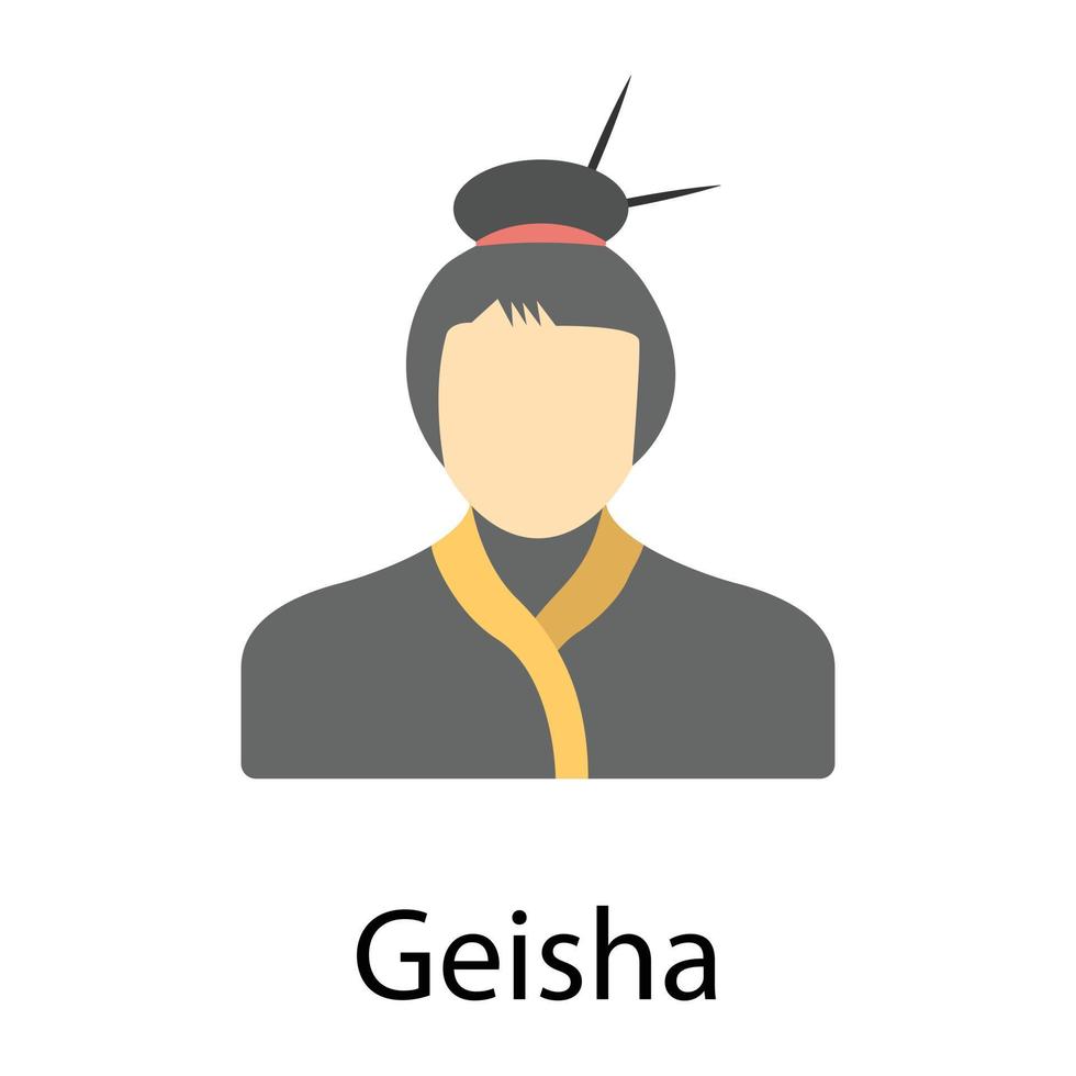 modieus geisha concepten vector