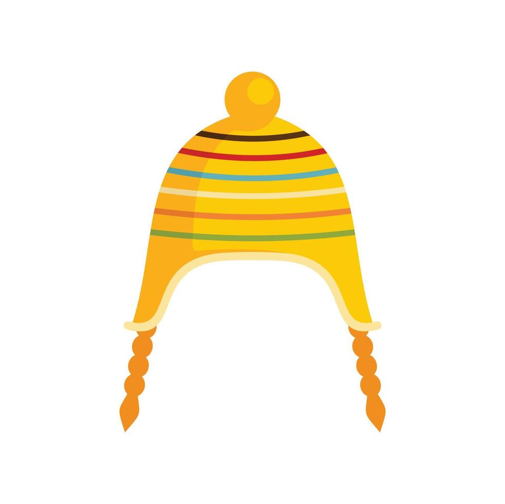 Peru hoed icoon vlak geïsoleerd vector