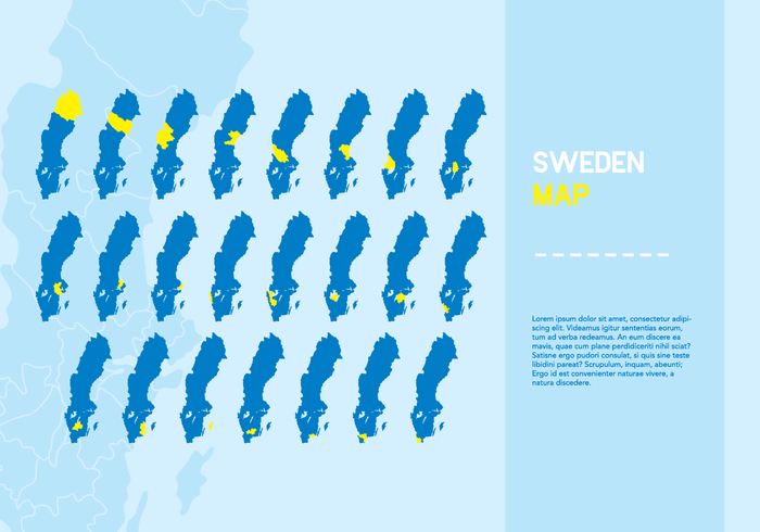 Zweden Kaart Vector