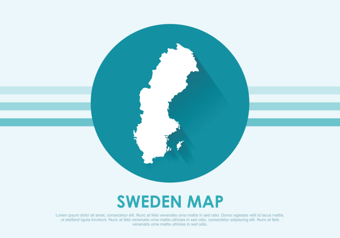 Zweden Kaart Illustratie vector