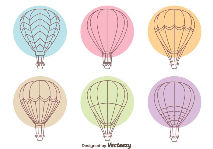 Ballonnen Line Collection Vectors