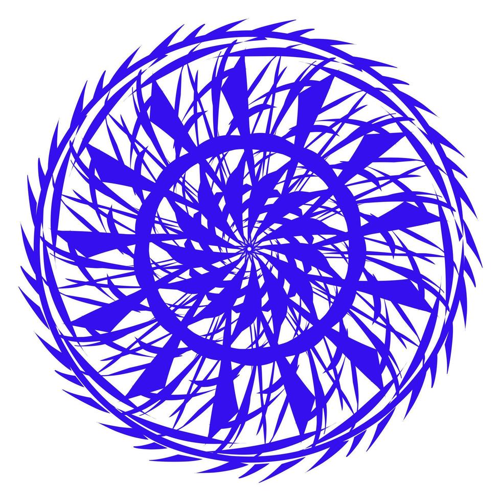 blauw esthetisch abstract cirkel ontwerp vector