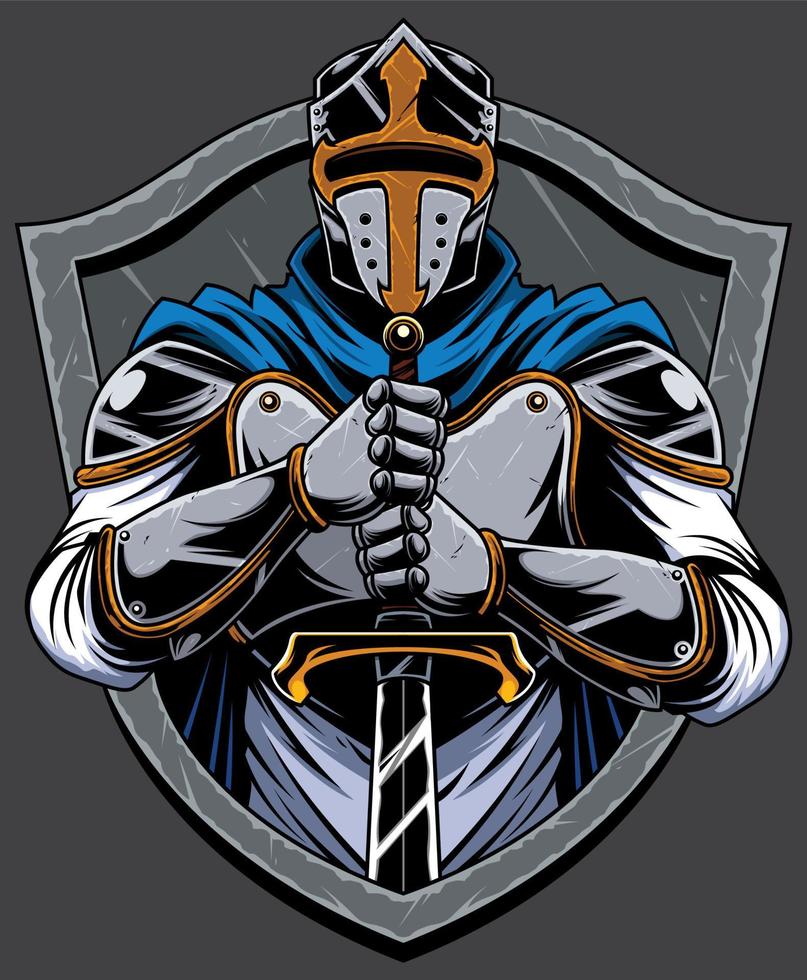 ridder tempelier mascotte vector
