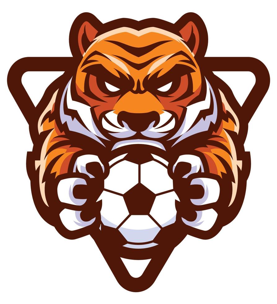 tijger Amerikaans voetbal voetbal mascotte vector