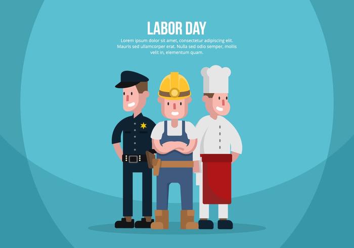 Labor Day Illustratie vector