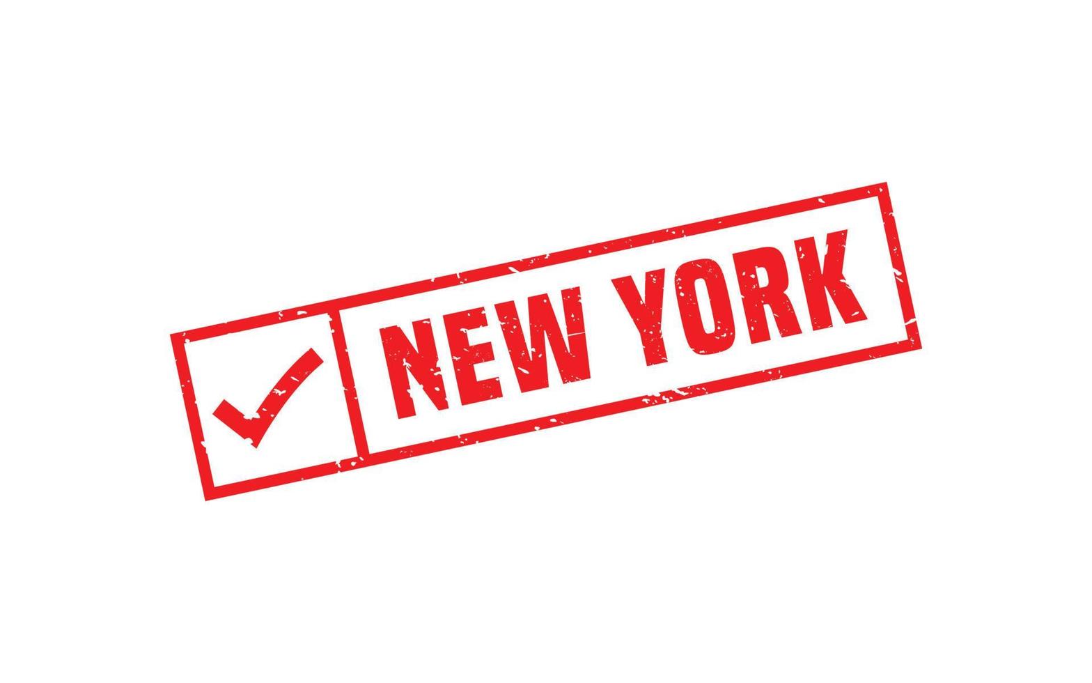 nieuw york rubber postzegel structuur met grunge stijl Aan wit achtergrond vector