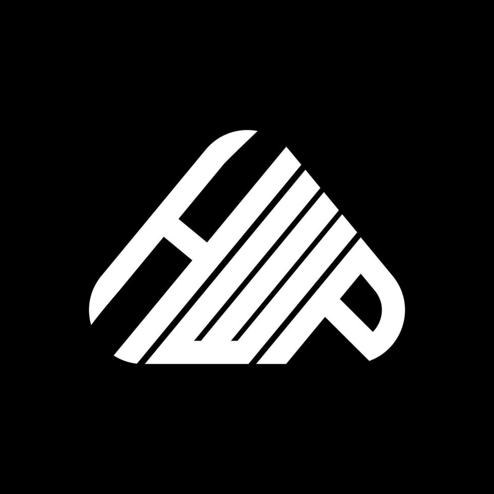 hwp brief logo creatief ontwerp met vector grafisch, hwp gemakkelijk en modern logo.