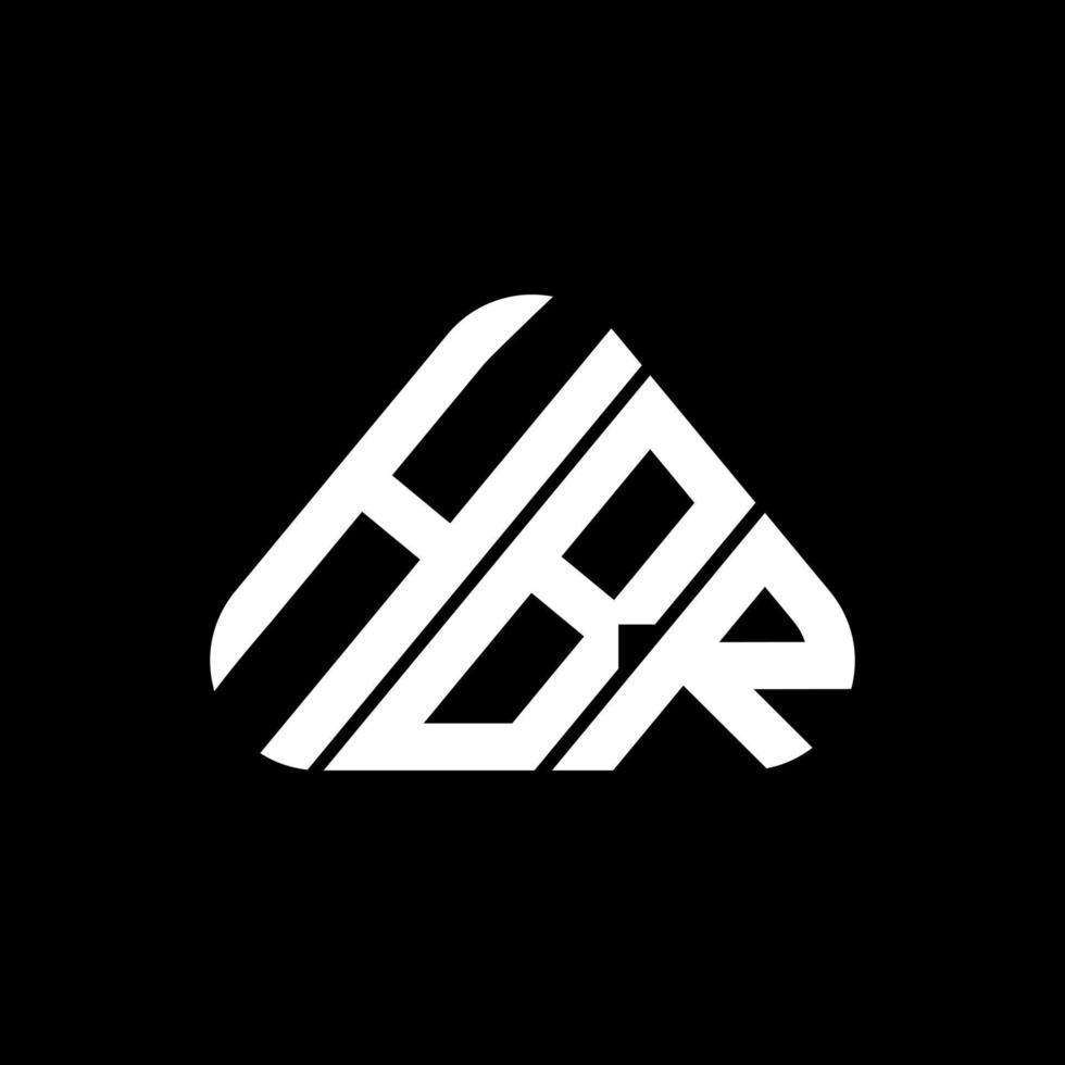 hbr brief logo creatief ontwerp met vector grafisch, hbr gemakkelijk en modern logo.