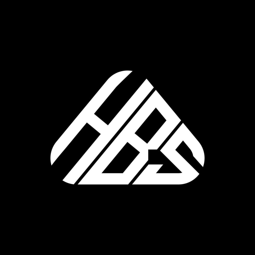 hbs brief logo creatief ontwerp met vector grafisch, hbs gemakkelijk en modern logo.