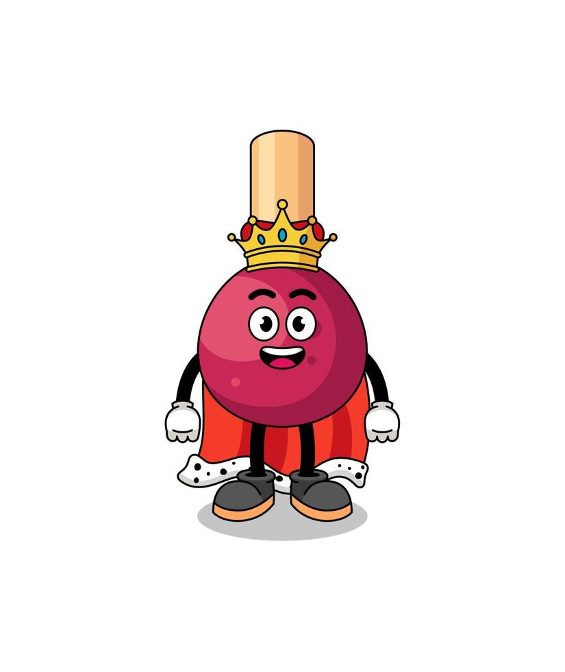 mascotte illustratie van wedstrijden koning vector