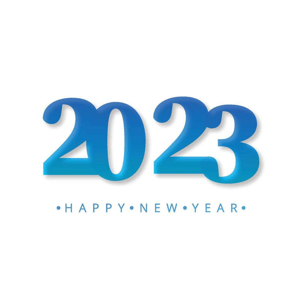 gelukkig nieuw jaar 2023 viering kaart achtergrond vector
