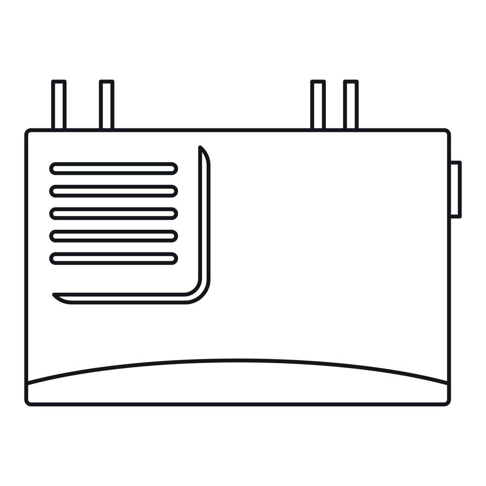 muur router icoon, schets stijl vector