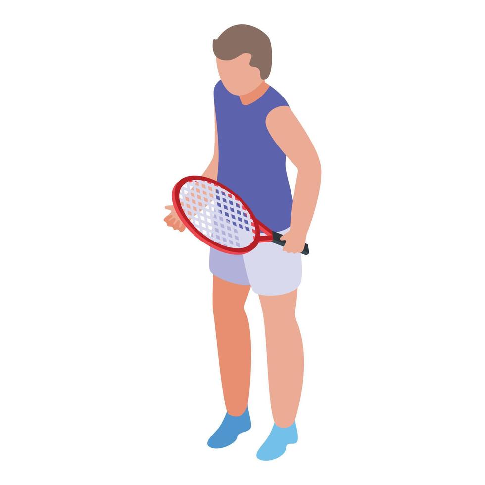 doping tennis speler icoon isometrische vector. sport atleet vector