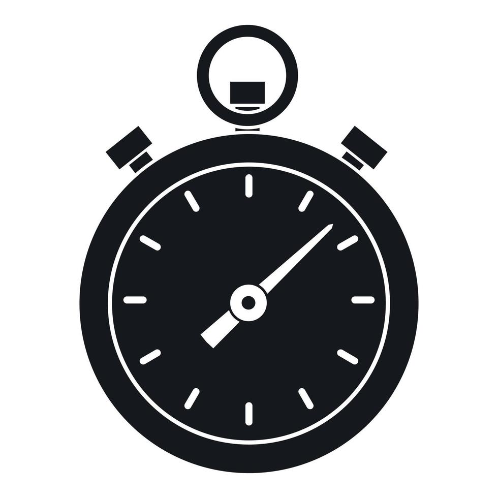 chronometer icoon, gemakkelijk stijl vector