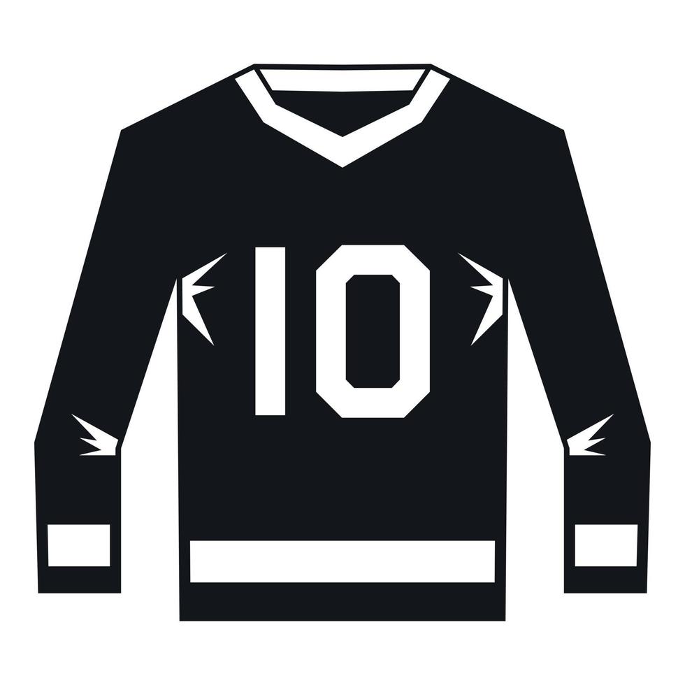 hockey Jersey icoon, gemakkelijk stijl vector