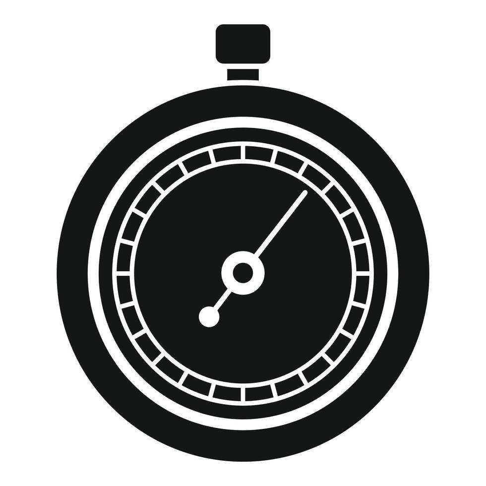 knop stopwatch icoon gemakkelijk vector. hou op timer vector