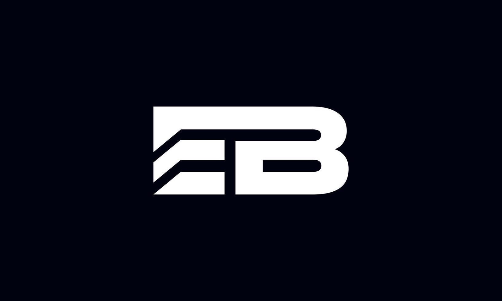 eb logo ontwerp. eerste eb brief logo ontwerp monogram vector ontwerp pro vector.