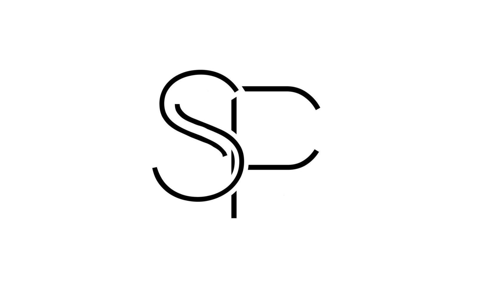 sp logo ontwerp. eerste sp brief logo ontwerp monogram vector ontwerp pro vector.