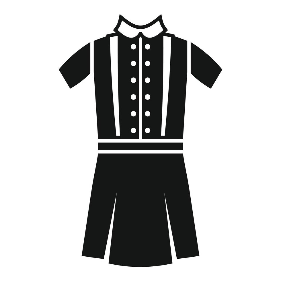 mode jurk uniform icoon gemakkelijk vector. terug overhemd vector