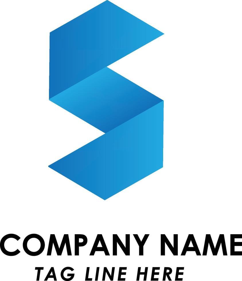 bedrijf brief s logo ontwerp vector