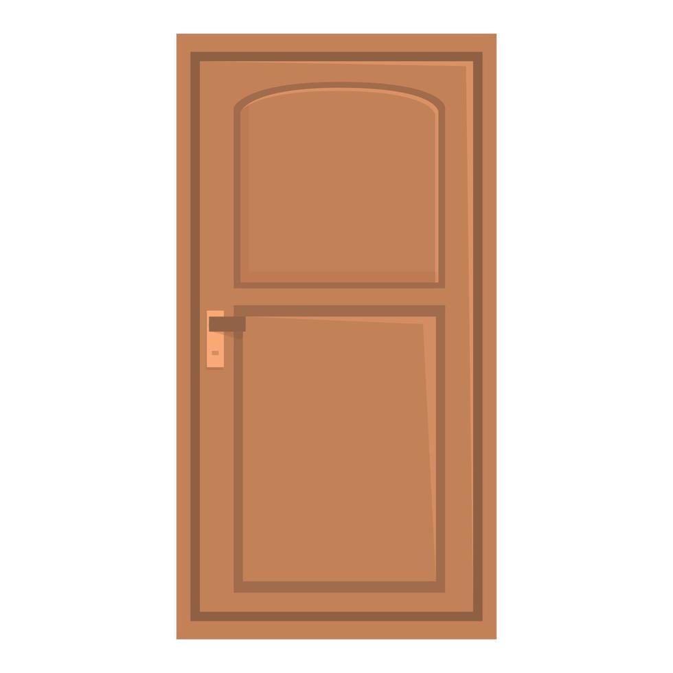 Open deur icoon tekenfilm vector. buitenkant deur vector