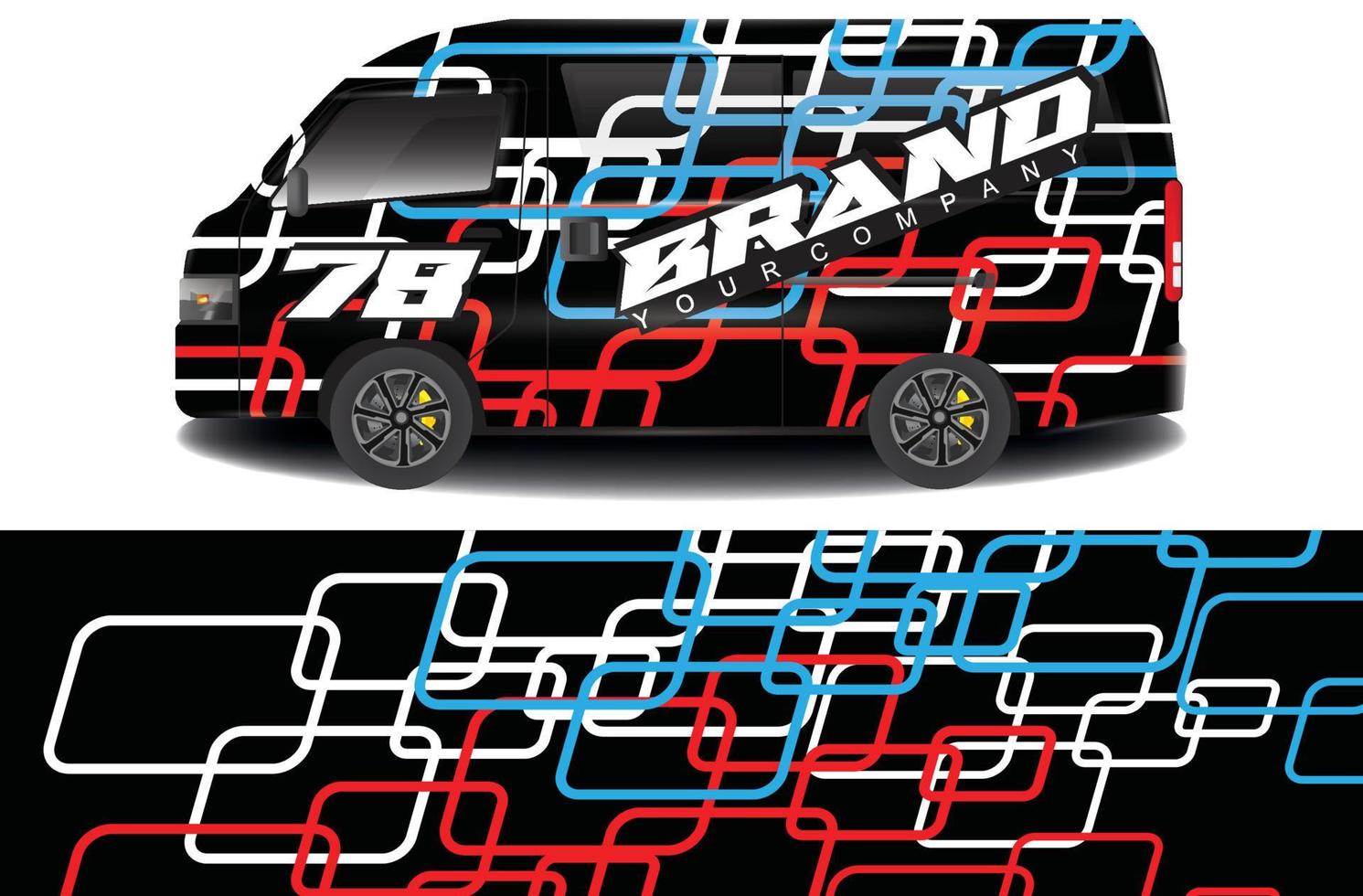 racing achtergrond sticker ontwerpen voor camper auto wraps en meer vector