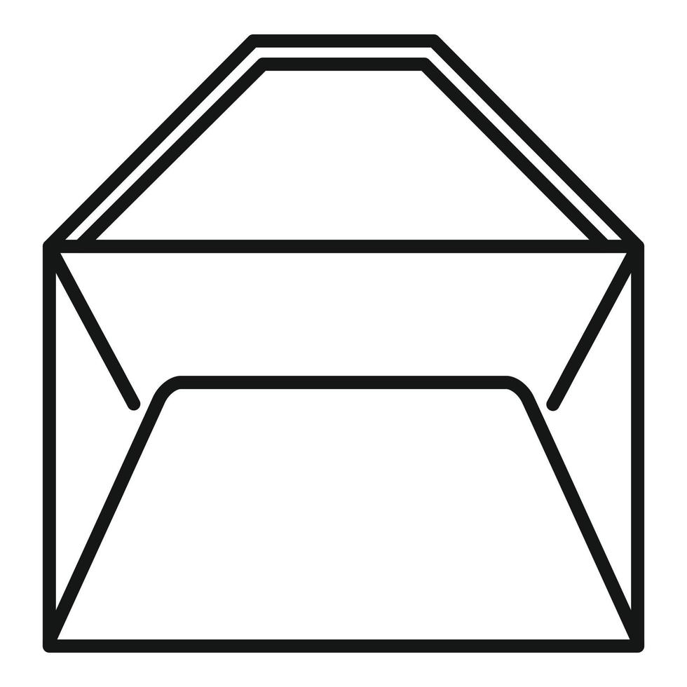 postbus envelop icoon schets vector. mail papier vector