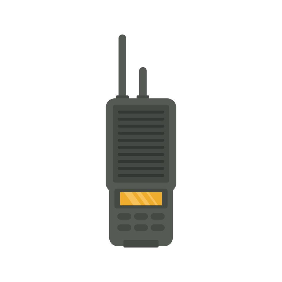 walkie talkie portable icoon vlak geïsoleerd vector