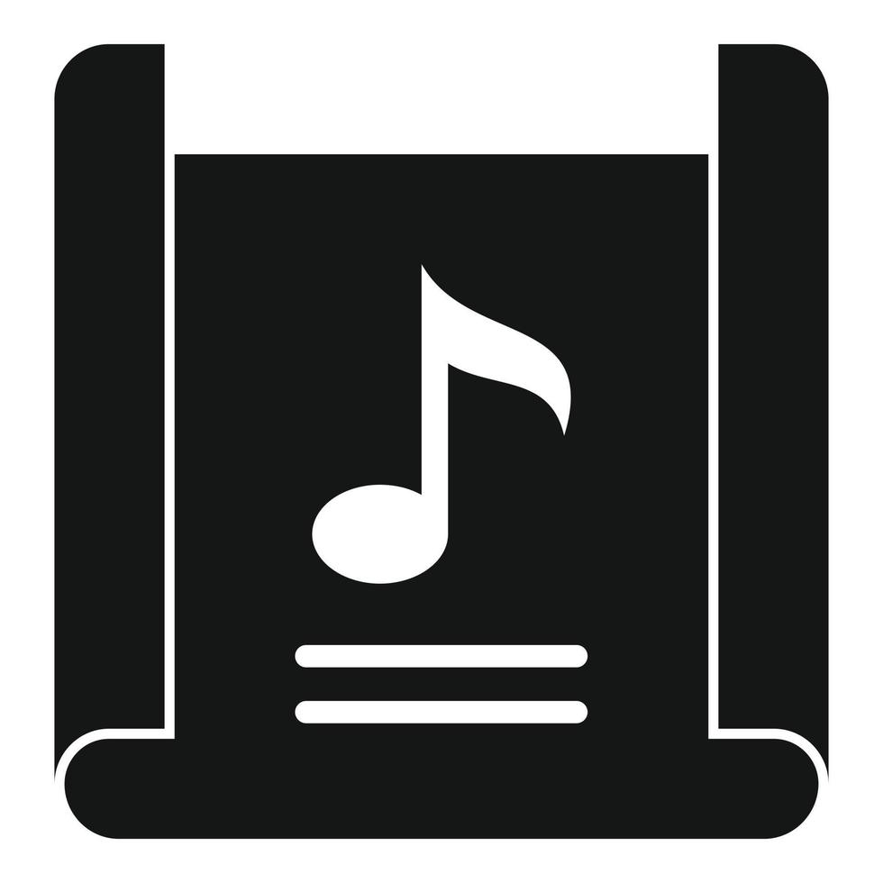 lied afspeellijst icoon gemakkelijk vector. muziek- lijst vector