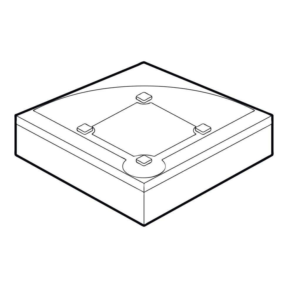 basketbal veld- icoon, schets stijl vector