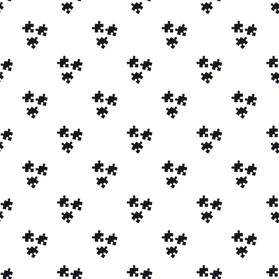 drie puzzel patroon, gemakkelijk stijl vector