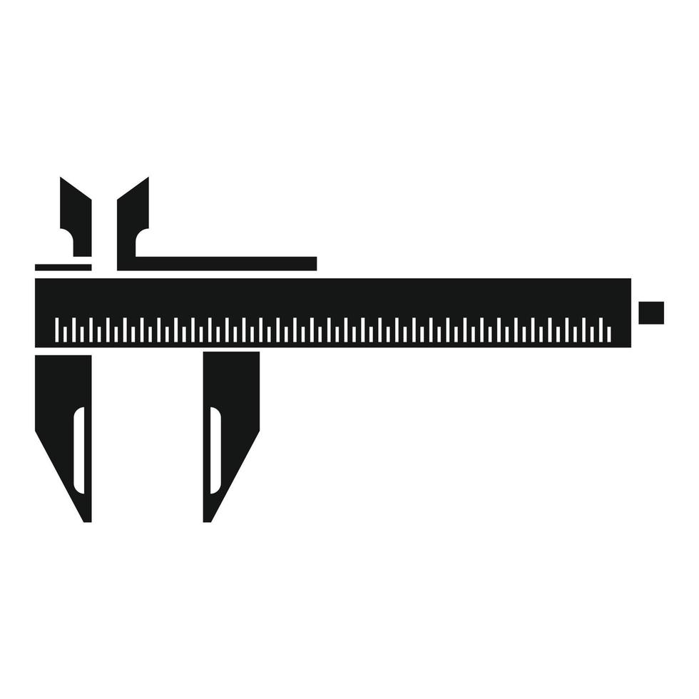 micrometer icoon gemakkelijk vector. wijzerplaat remklauw vector