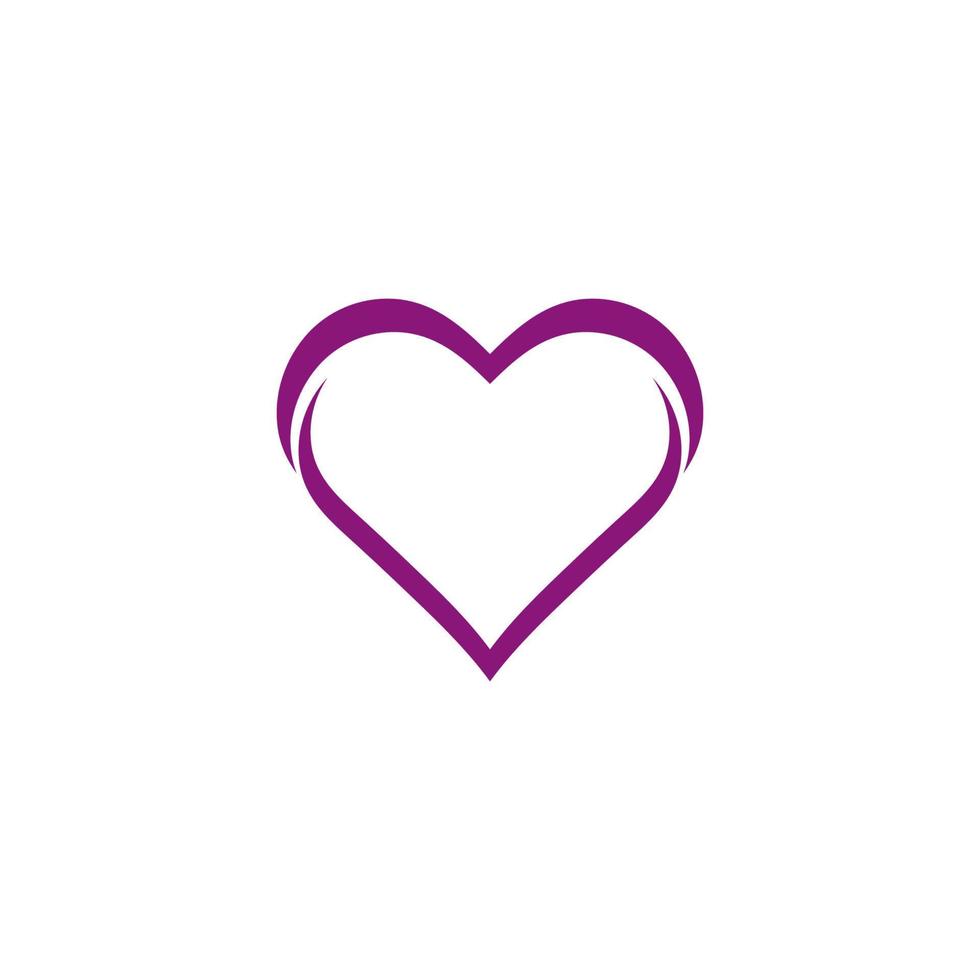 liefde logo vector icoon illustratie ontwerp