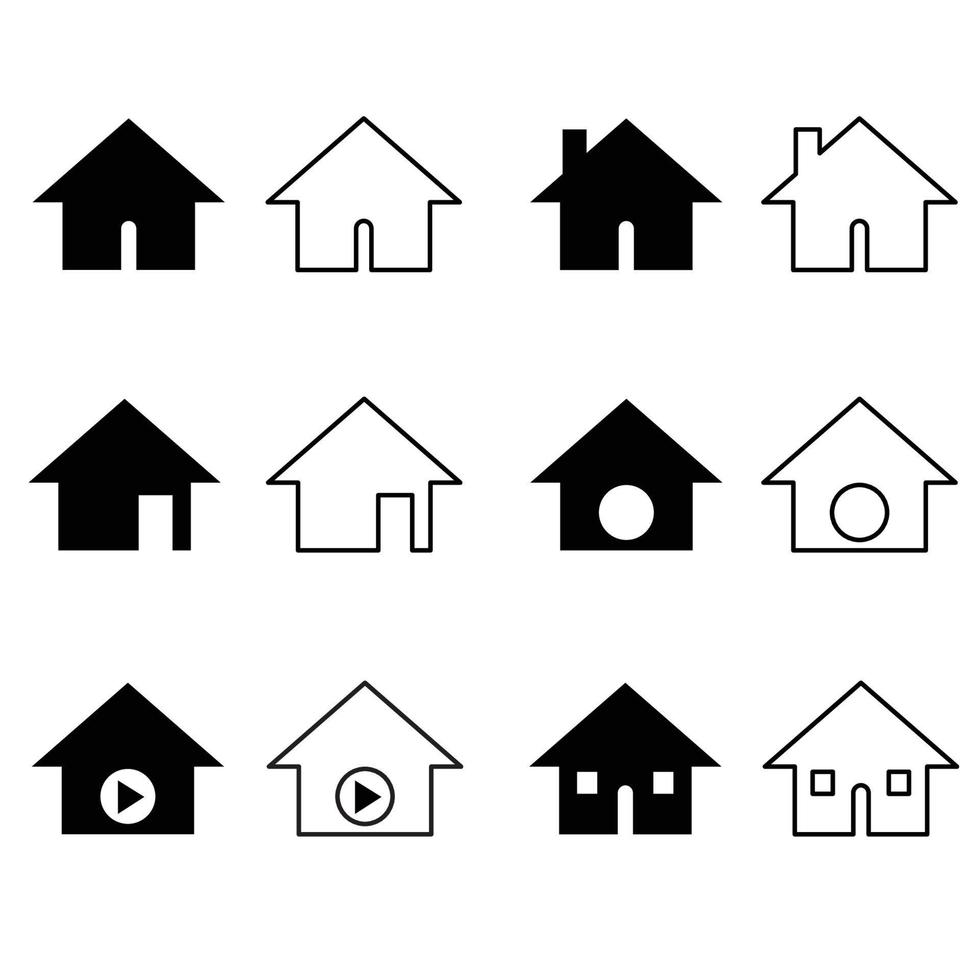 huis pictogram vector ontwerp