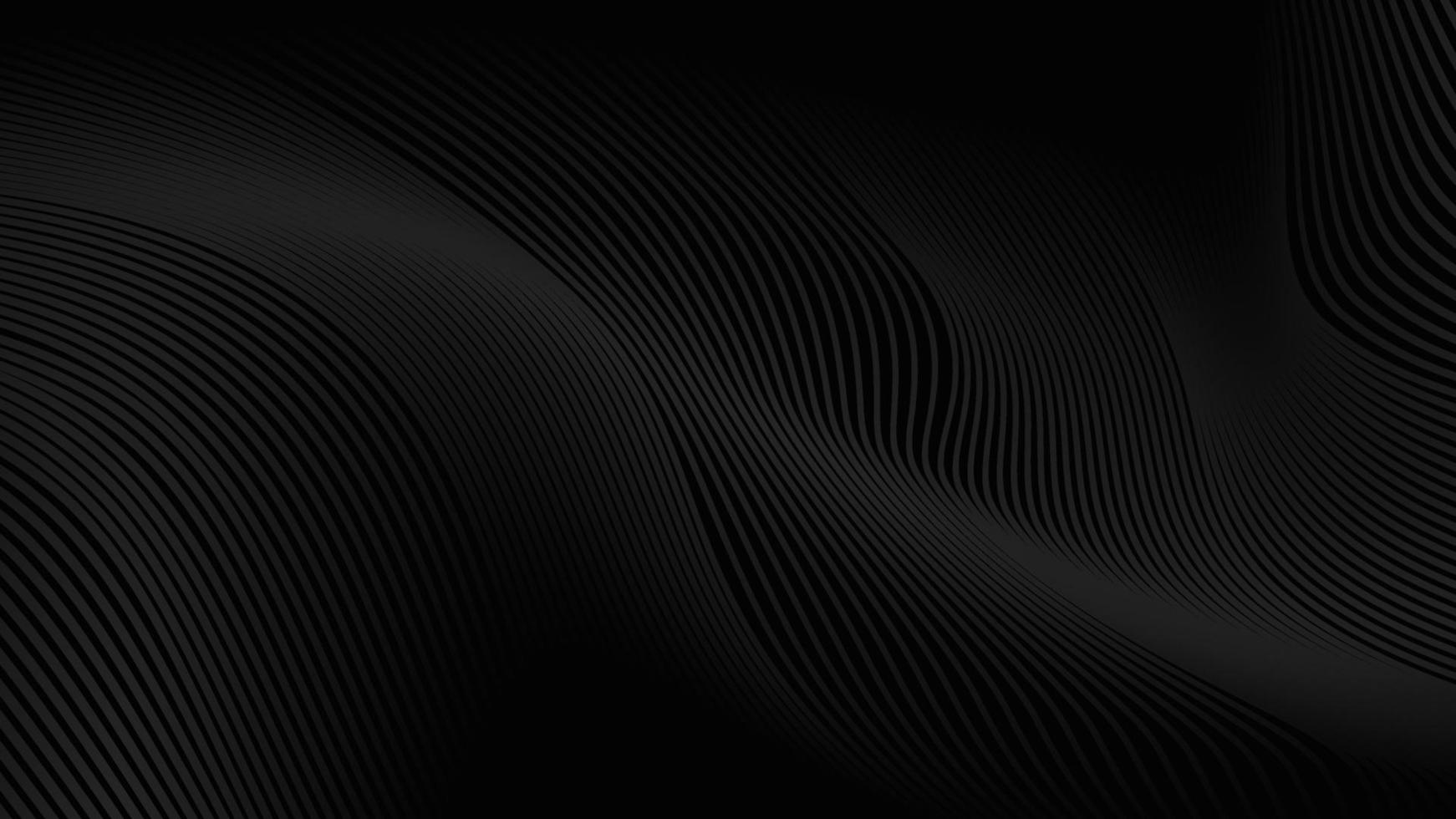 zwarte achtergrond met lijn kromme ontwerp. vectorillustratie. eps10 vector