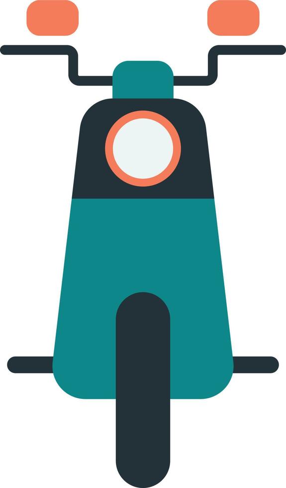 scooter illustratie in minimaal stijl vector